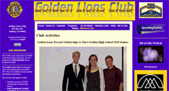Desktop Screenshot of goldenlionsclub.org